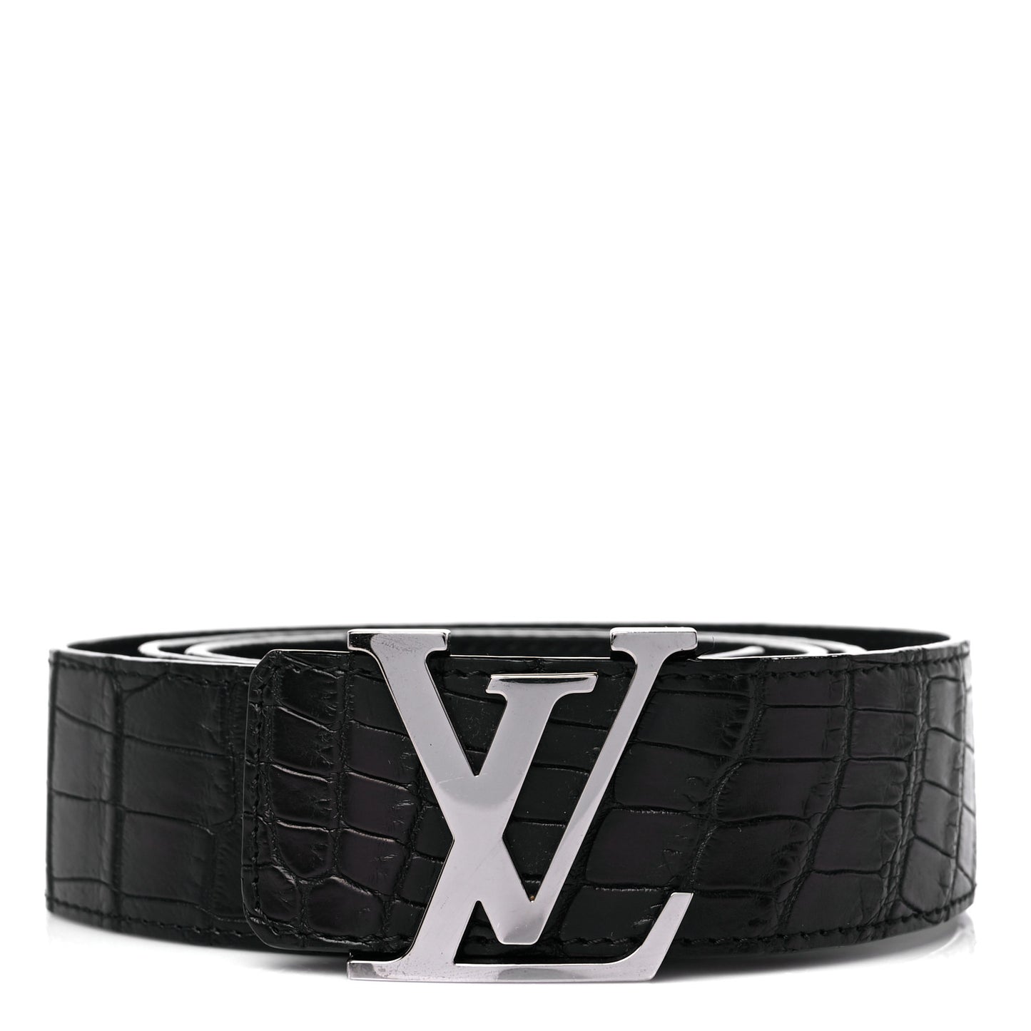 Alligator LV Initiales Belt 95 38 Black