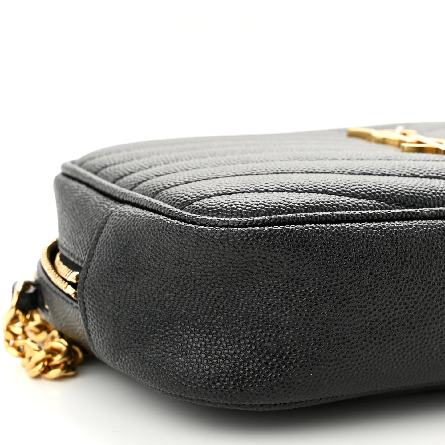 Grain De Poudre Matelasse Monogram Mini Lou Camera Bag Black