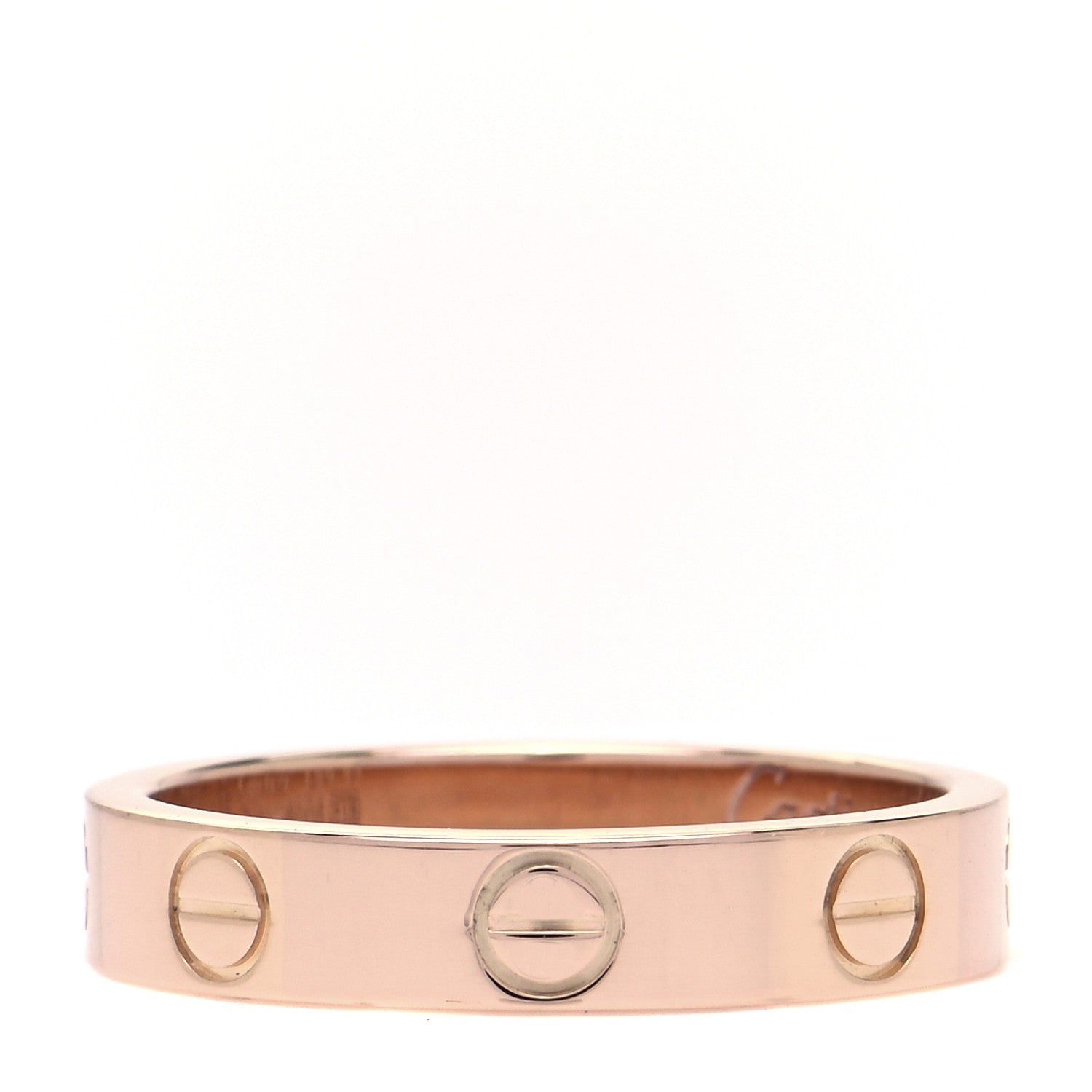 Cartier 18K Pink Gold 3.5mm LOVE Wedding Band Ring 50 5.25 1 of 5