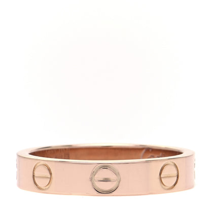 Cartier 18K Pink Gold 3.5mm LOVE Wedding Band Ring 50 5.25 1 of 5