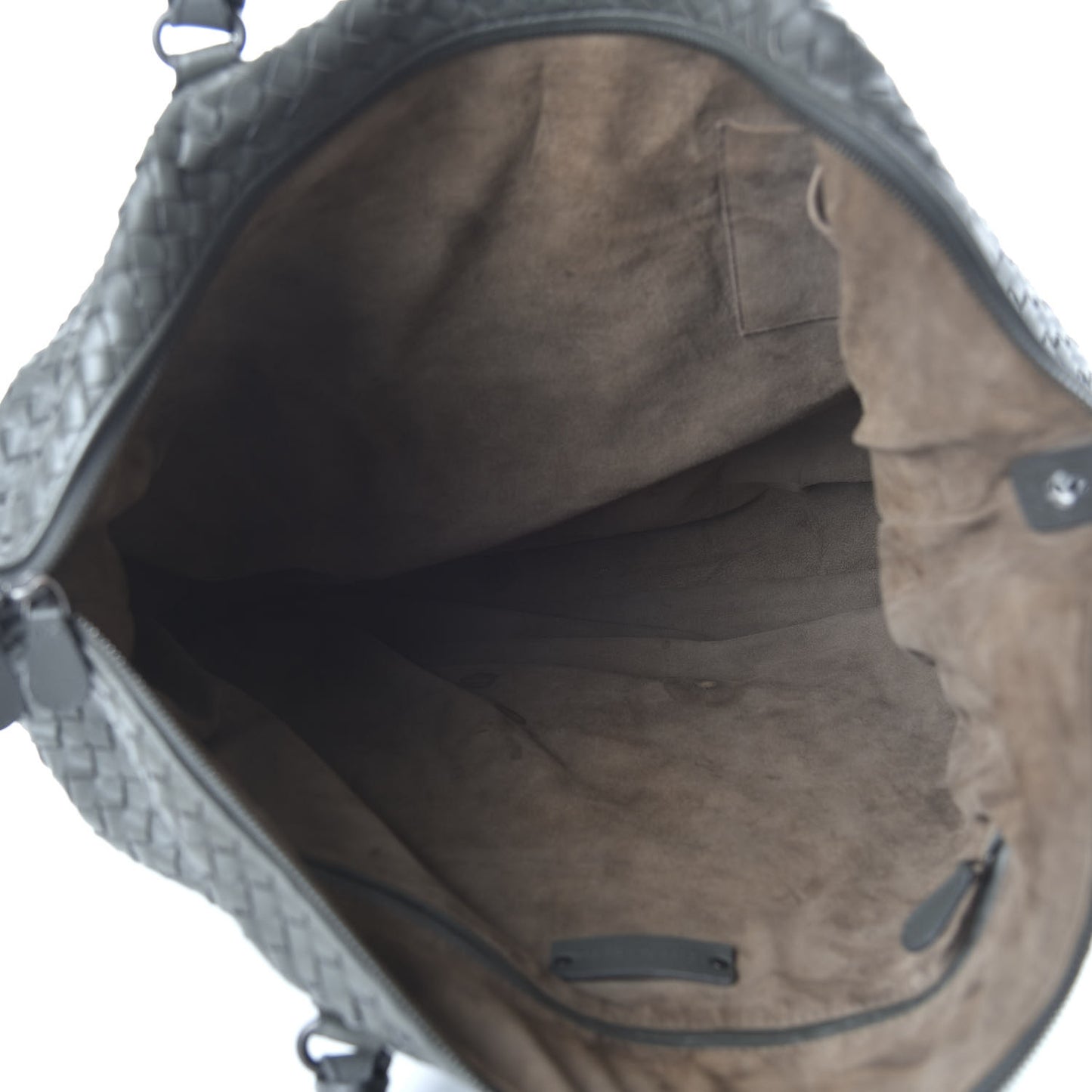 Nappa Intrecciato Maxi Convertible Tote Grey