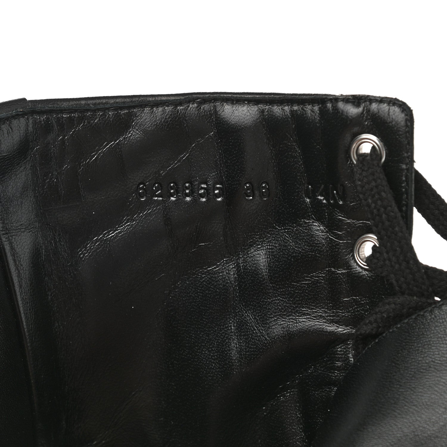 Gucci Nappa Frances GG Matelasse Platform Combat Boots 36 Black 7 of 9