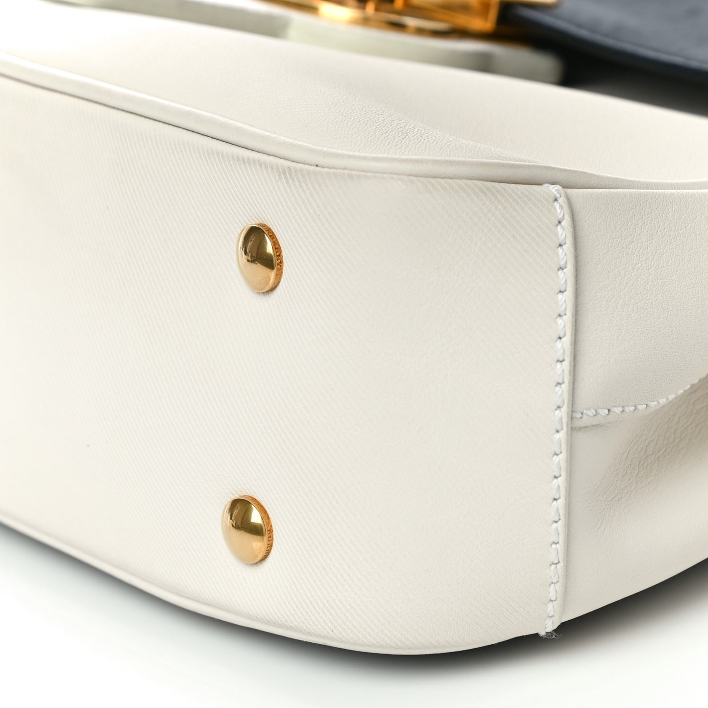Trench Calfskin Medium DK88 Top Handle Bag Ivory Black