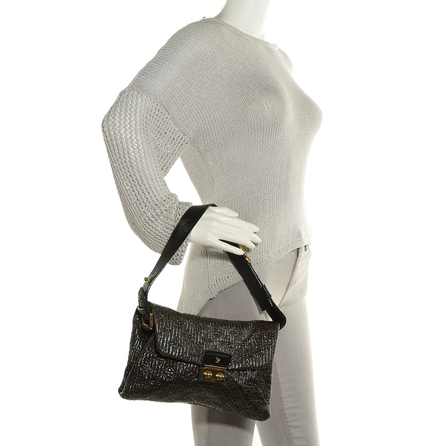 Monogram Motard Pochette Black