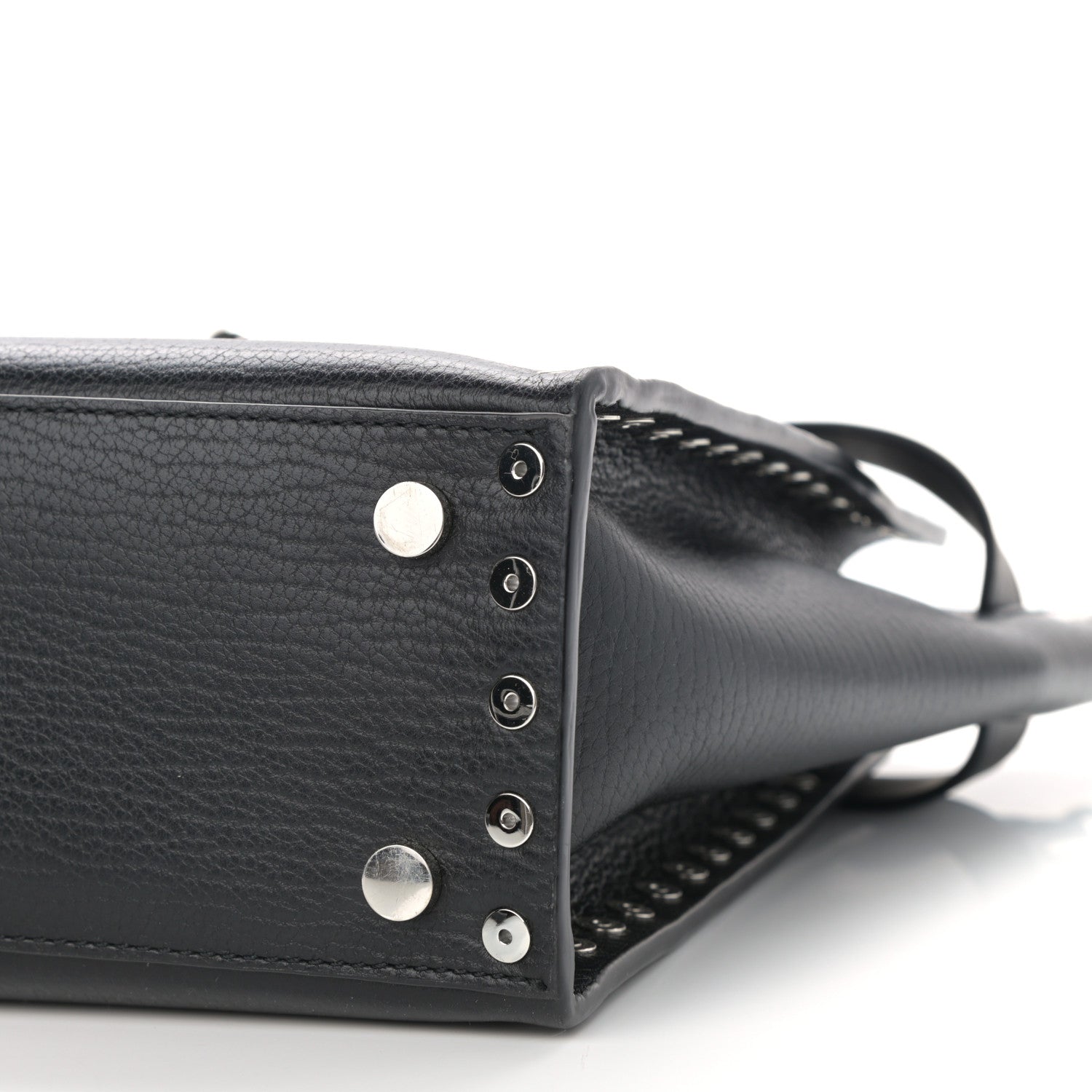 Alexander Wang Grained Calfskin Attica Studded Chain Satchel Black 9 of 10