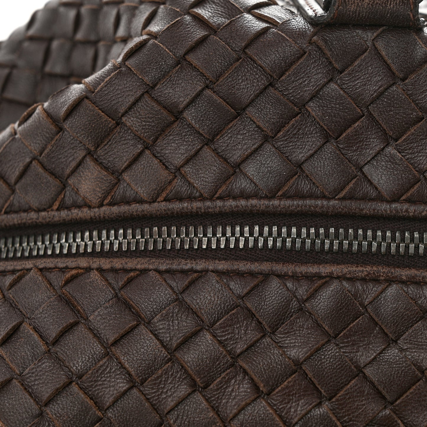 Nappa Intrecciato Maxi Convertible Tote Ebano