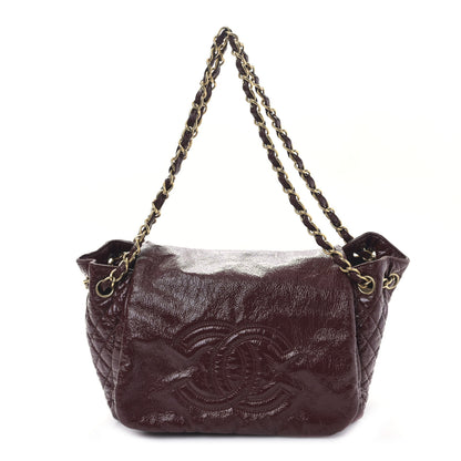 Chanel Vinyl Medium Rock and Chain Flap Bordeaux 1 of 9