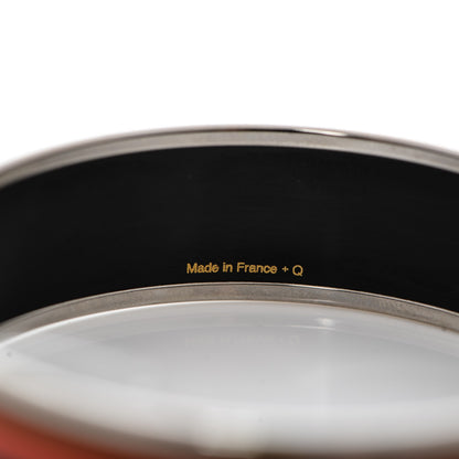 Hermes Enamel Printed Wide Nouveau Rocabar Bracelet 65 Monorouge 3 of 6