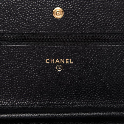 Chanel Caviar Quilted Wallet On Chain WOC Black 8 of 12