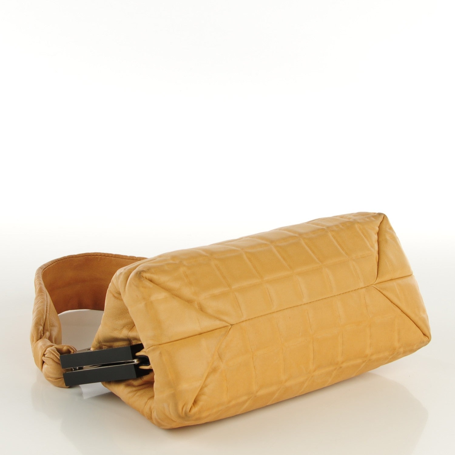 Chanel Lambskin Chocolate Bar Quilted Frame Bag Beige Black 4 of 9