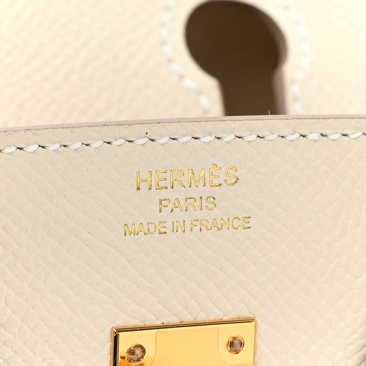 Hermes Epsom Birkin Sellier 25 Craie 6 of 9