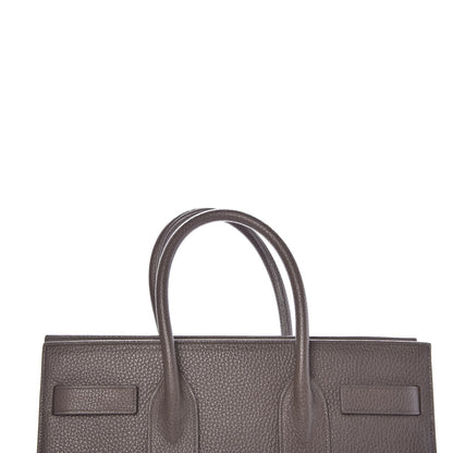 Saint Laurent Grained Calfskin Small Sac De Jour Fog 19 of 26