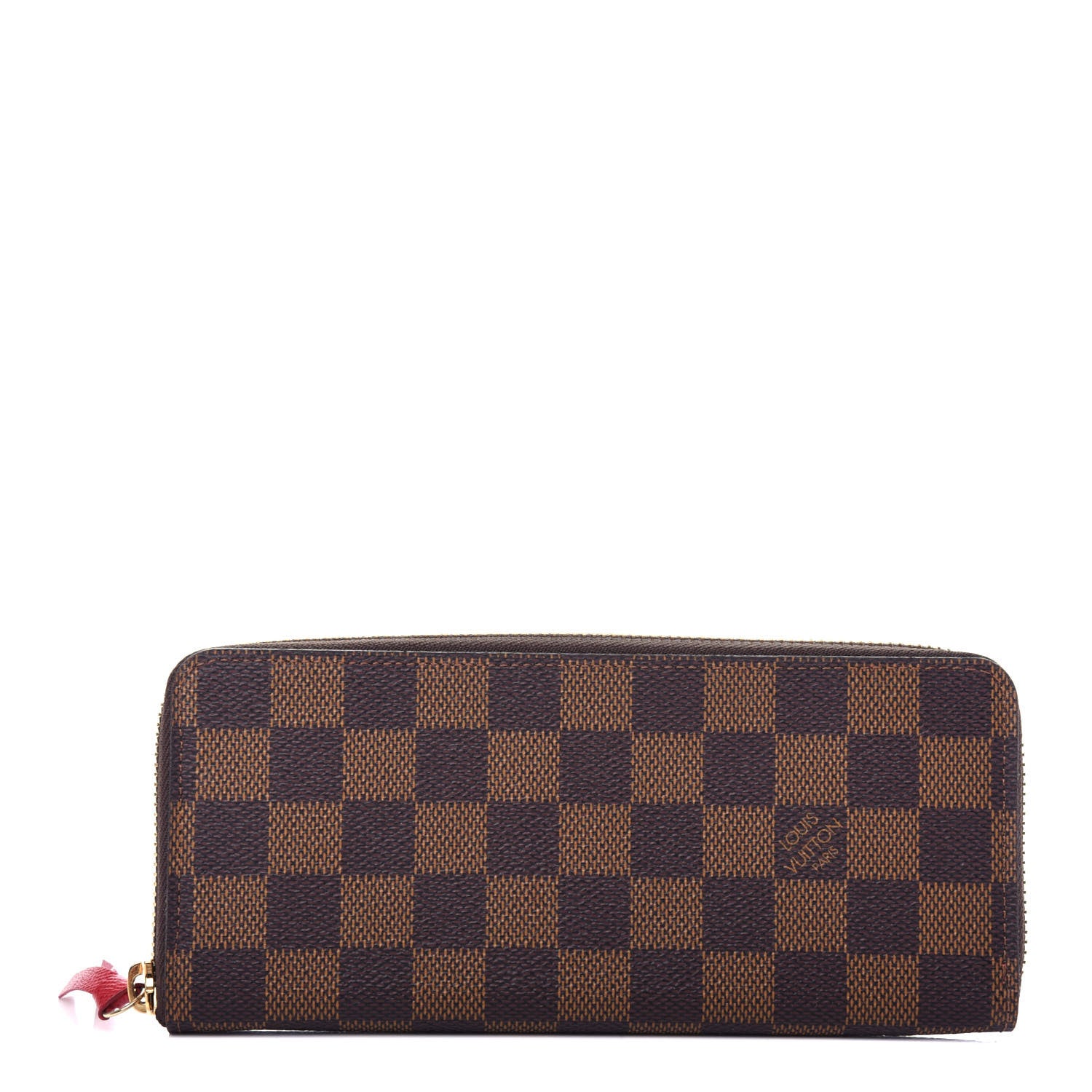 Louis Vuitton Damier Ebene Clemence Wallet Cherry 1 of 7