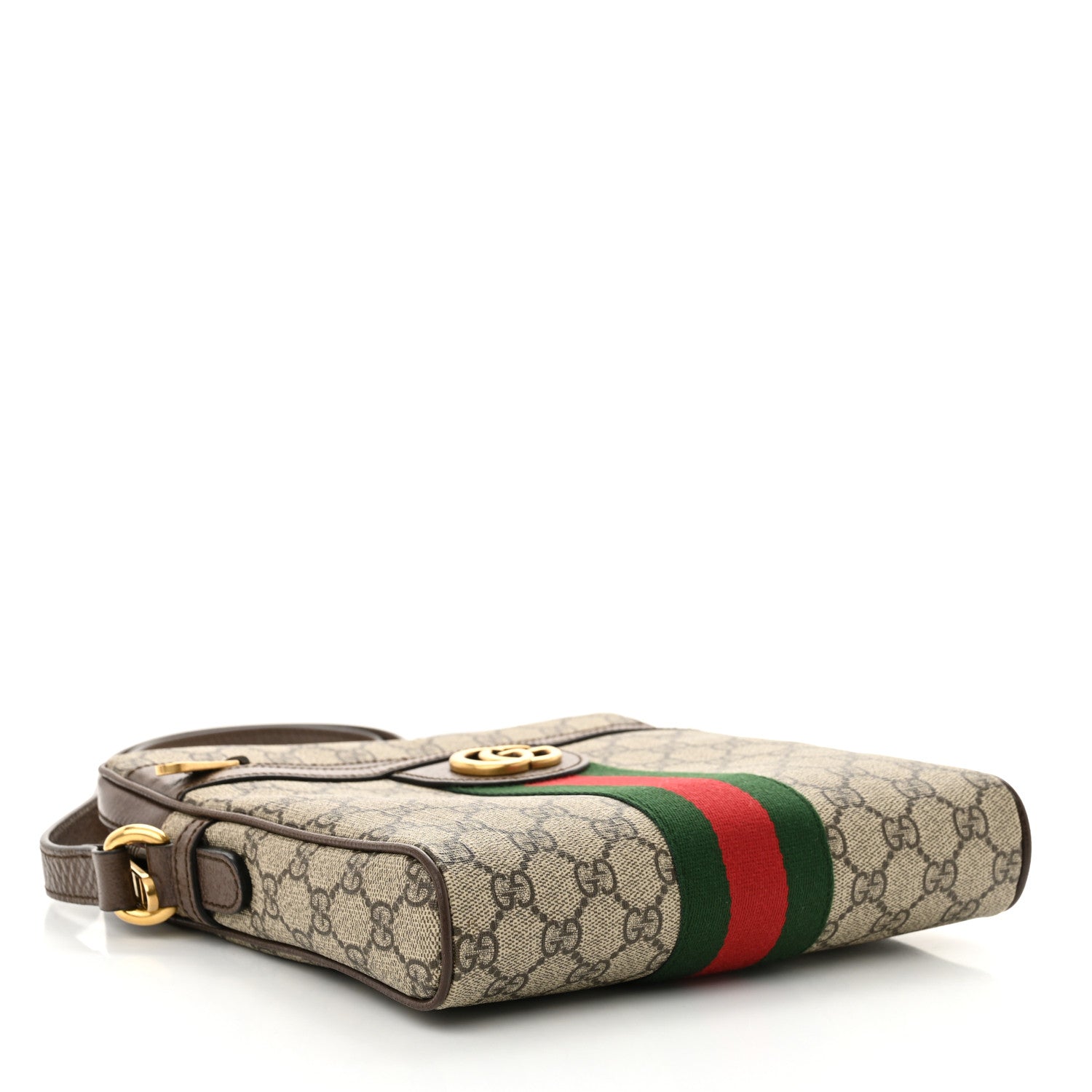 Gucci GG Supreme Monogram Web Small Ophidia Messenger Bag Brown 4 of 11