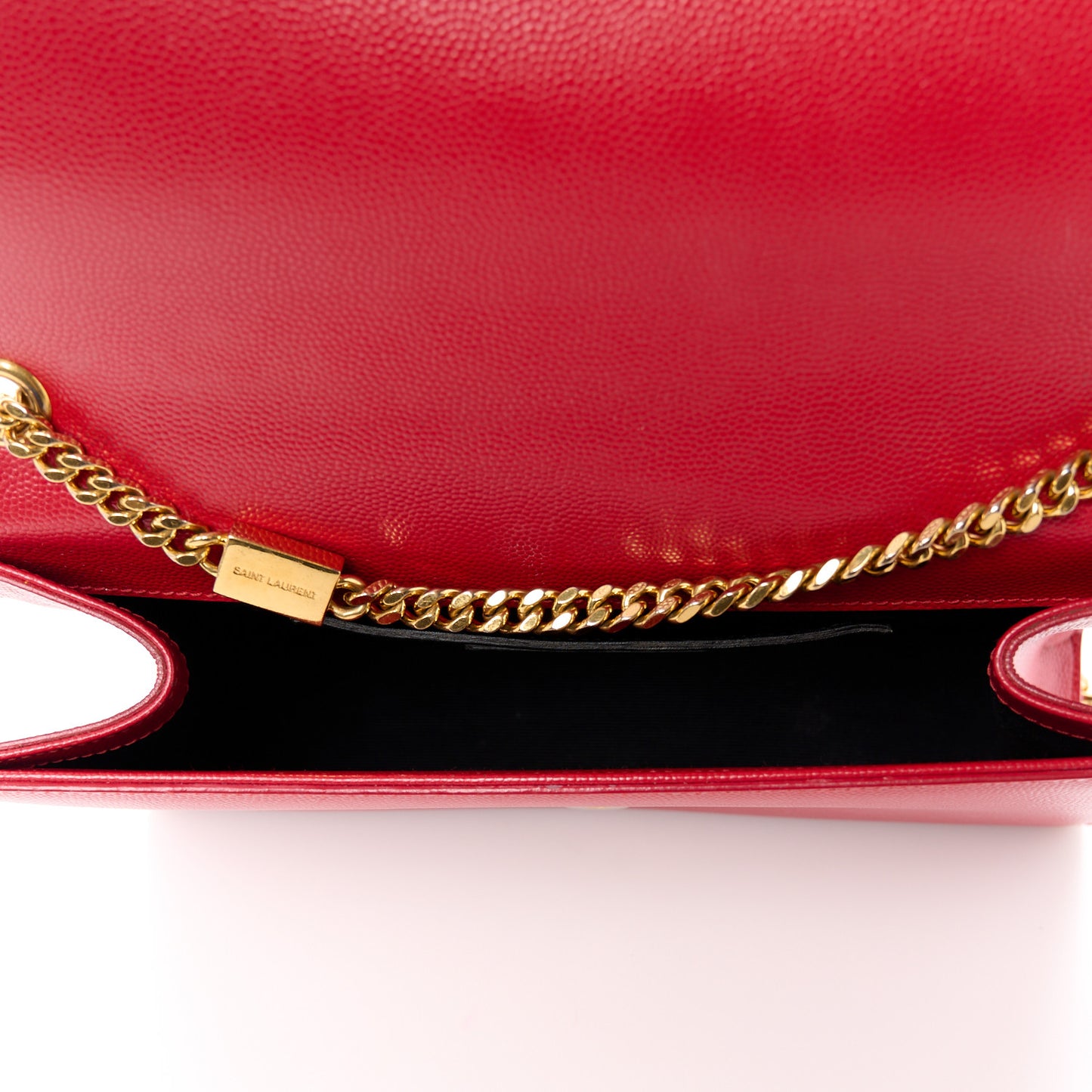Grain De Poudre Medium Monogram Kate Satchel Red