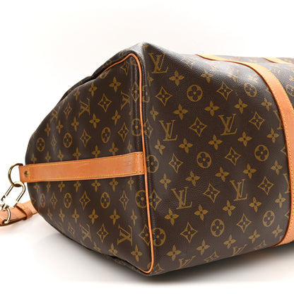 Louis Vuitton Monogram Keepall Bandouliere 55 8 of 9