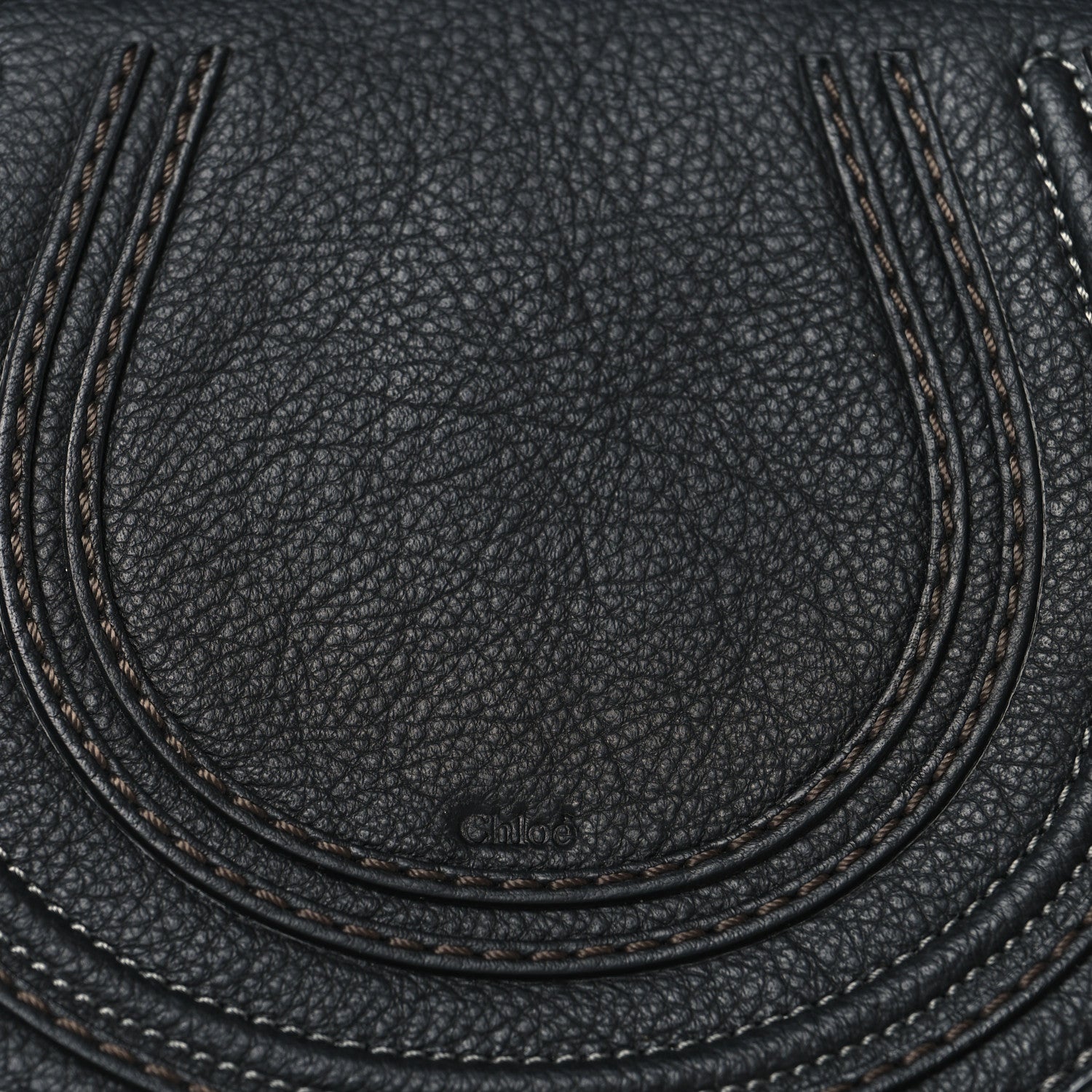 Chloe Calfskin Mini Marcie Round Crossbody Bag Black 7 of 9