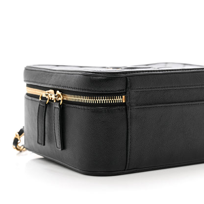 Chanel Caviar Quilted Large CC Filigree Vanity Case Black 9 of 12