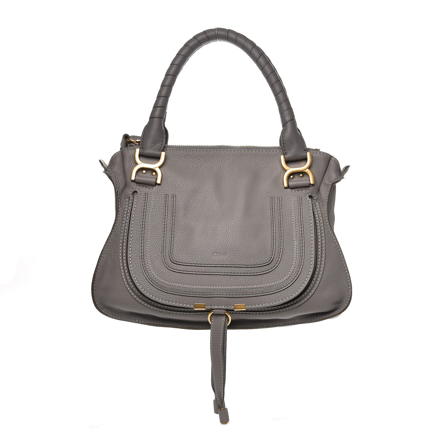 Chloe Calfskin Medium Marcie Satchel Cashmere Grey 1 of 11