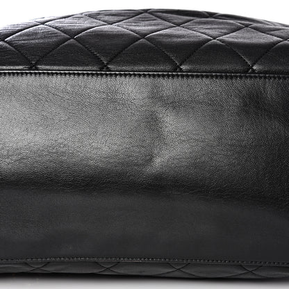 Chanel Lambskin Quilted Drawstring Backpack Black 10 of 10