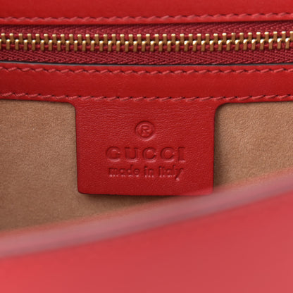 Gucci Calfskin Small Sylvie Shoulder Bag Hibiscus Red 6 of 13
