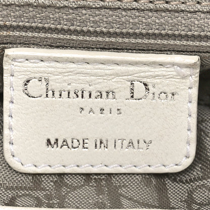 Christian Dior Lambskin Cannage Large Dior Soft Hobo White 6 of 12