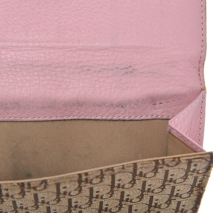Christian Dior Monogram Long Flap Wallet Pink 9 of 15