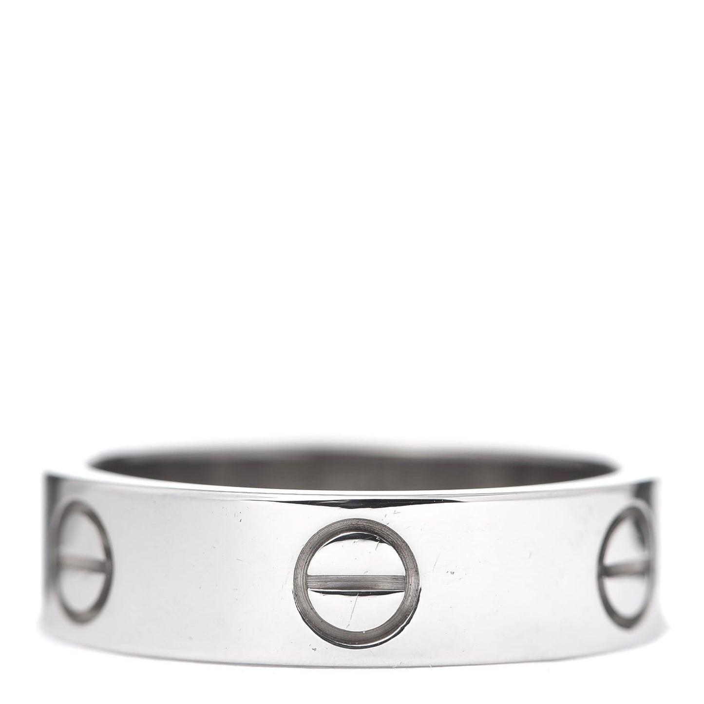 18K White Gold 5.5mm LOVE Ring 56 7.5