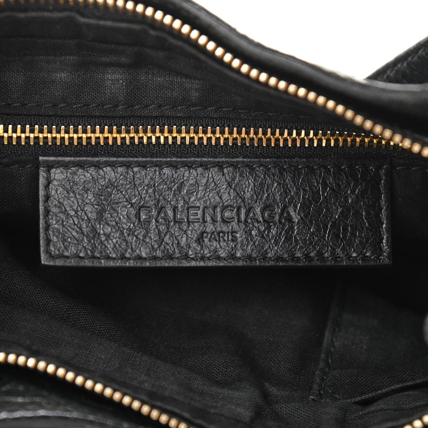 Agneau Giant 12 Gold Hardware Hip Black