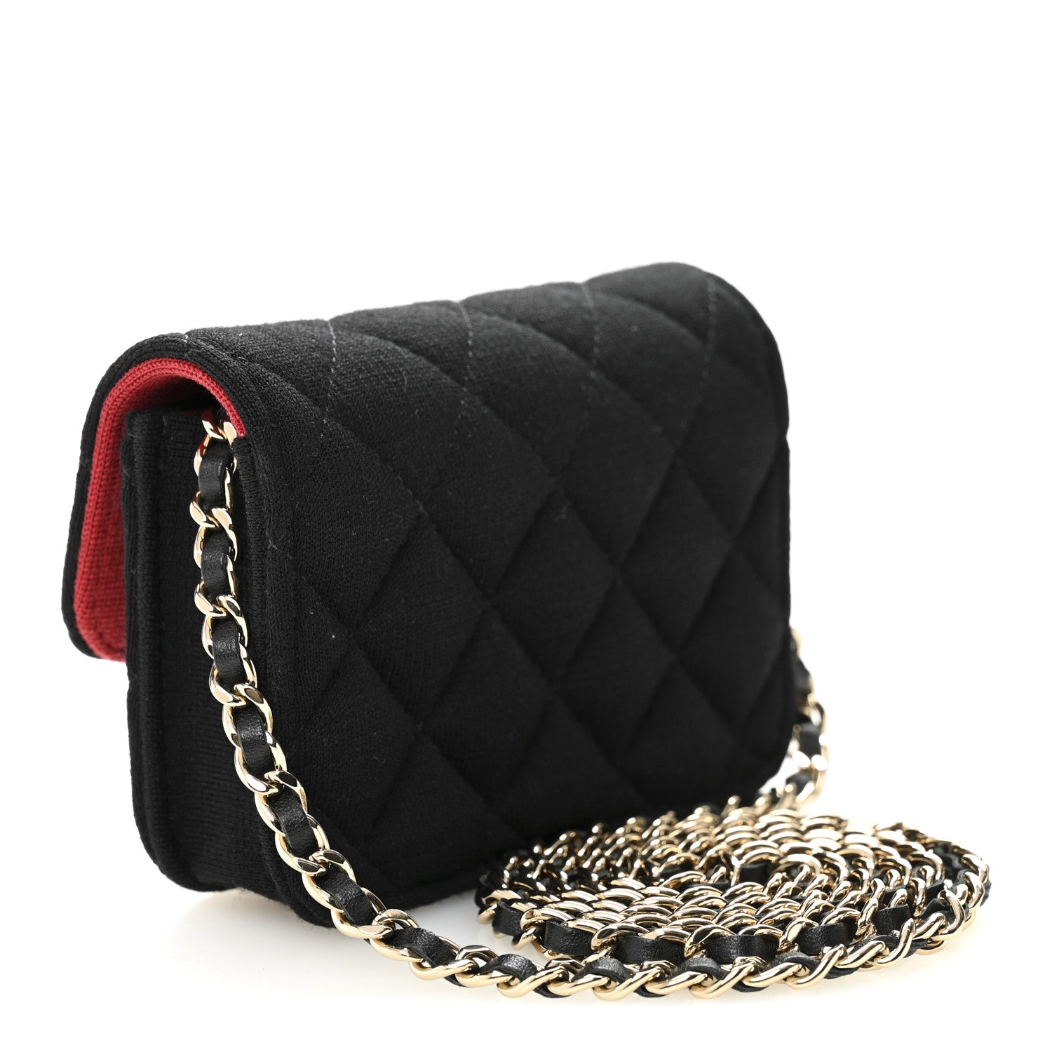 Chanel Jersey Quilted Micro Mini Flap Black 1843829 – FASHIONPHILE