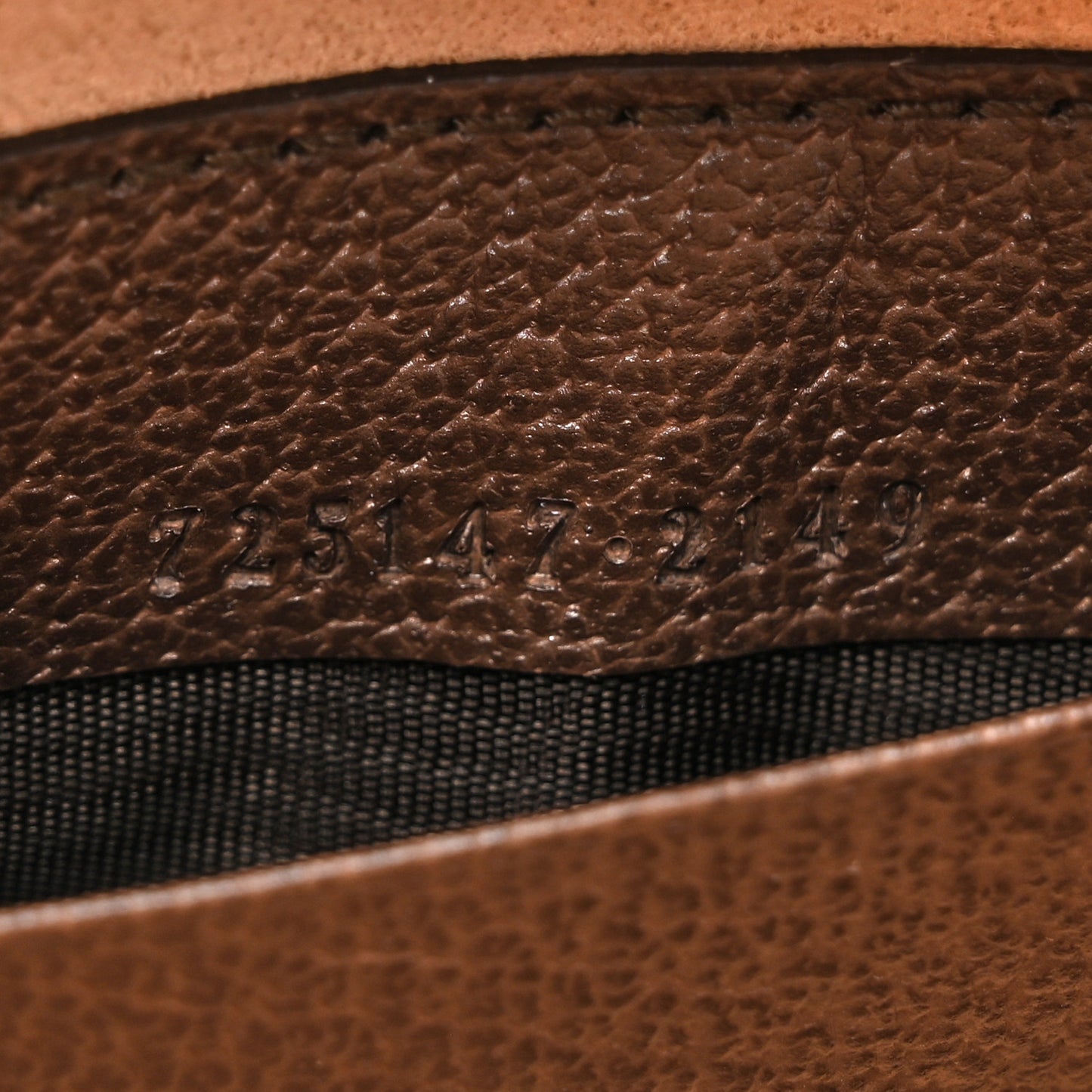 GG Supreme Monogram Top Handle Web Mini Ophidia Round Shoulder Bag Brown