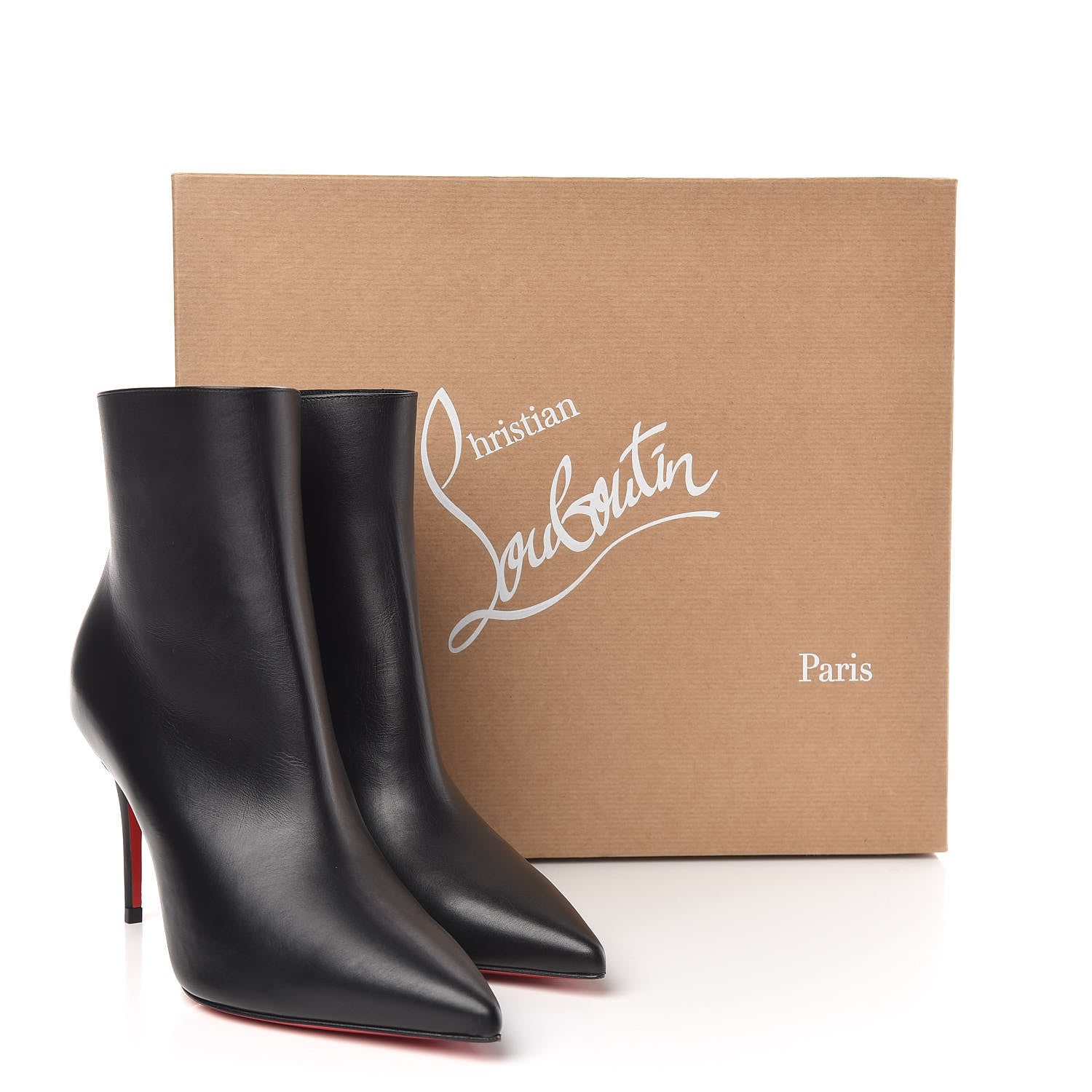 Christian Louboutin Calfskin So Kate Booty 85 Ankle Boots 36 Black 7 of 7