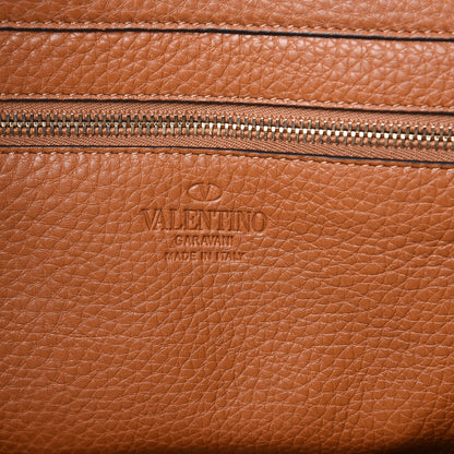 Valentino Garavani Pebbled Calfskin Medium Rockstud Tote Light Cuir 6 of 10