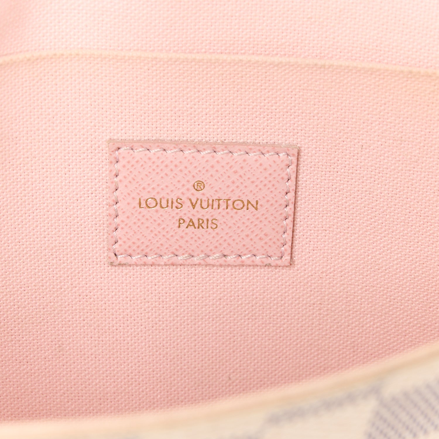 Louis Vuitton Damier Azur Pochette Felicie Chain Wallet Rose Ballerine 7 of 15