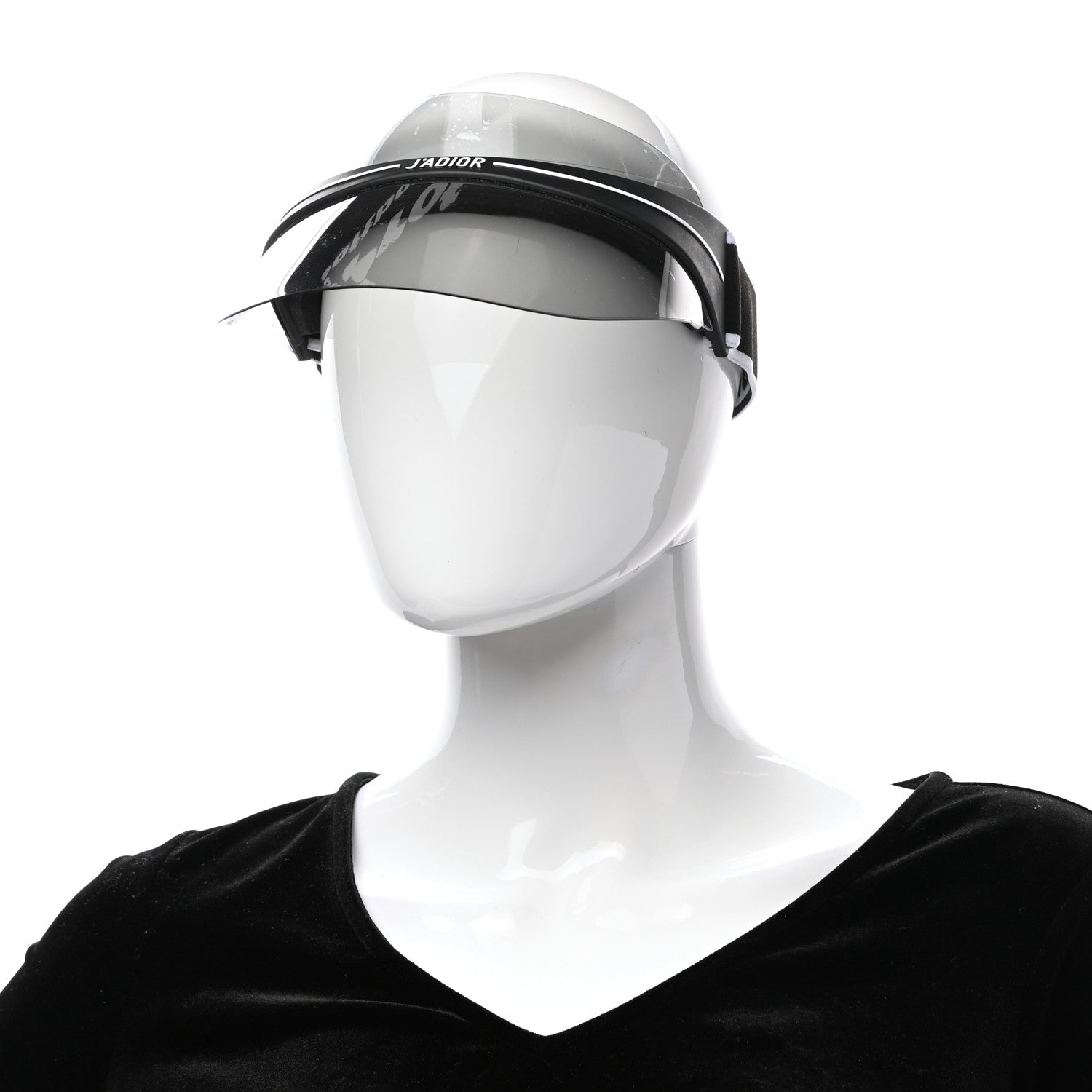 Christian Dior Mirrored DiorClub1 Sun Visor Black 2 of 7