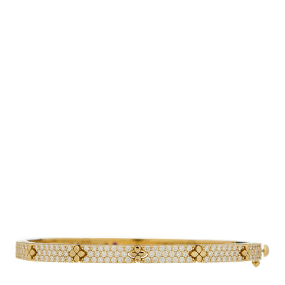 Roberto Coin 18K Rose Gold Diamond ctw Love in Verona Pave Bangle Bracelet 1 of 4