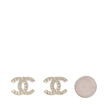 Chanel Pearl Queen of France CC Earrings Gold 2 of 5