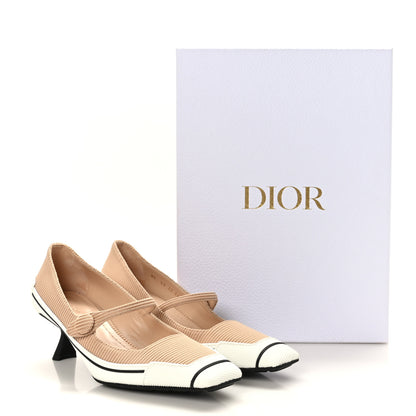 Christian Dior Technical Canvas Rubber D-Motion 55mm Pumps 36.5 Nude 9 of 9