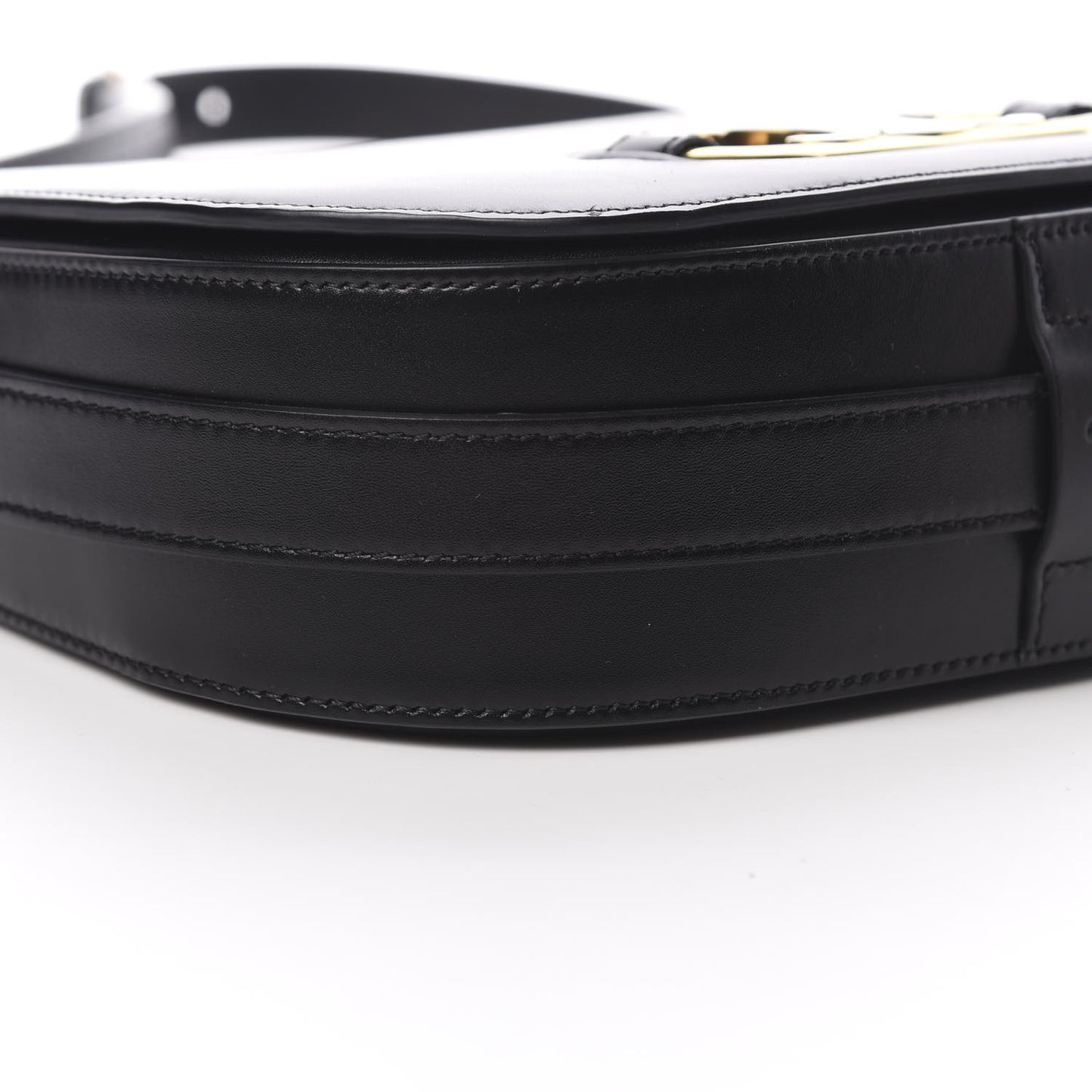 Shiny Calfskin Medium Maillon Triomphe Black