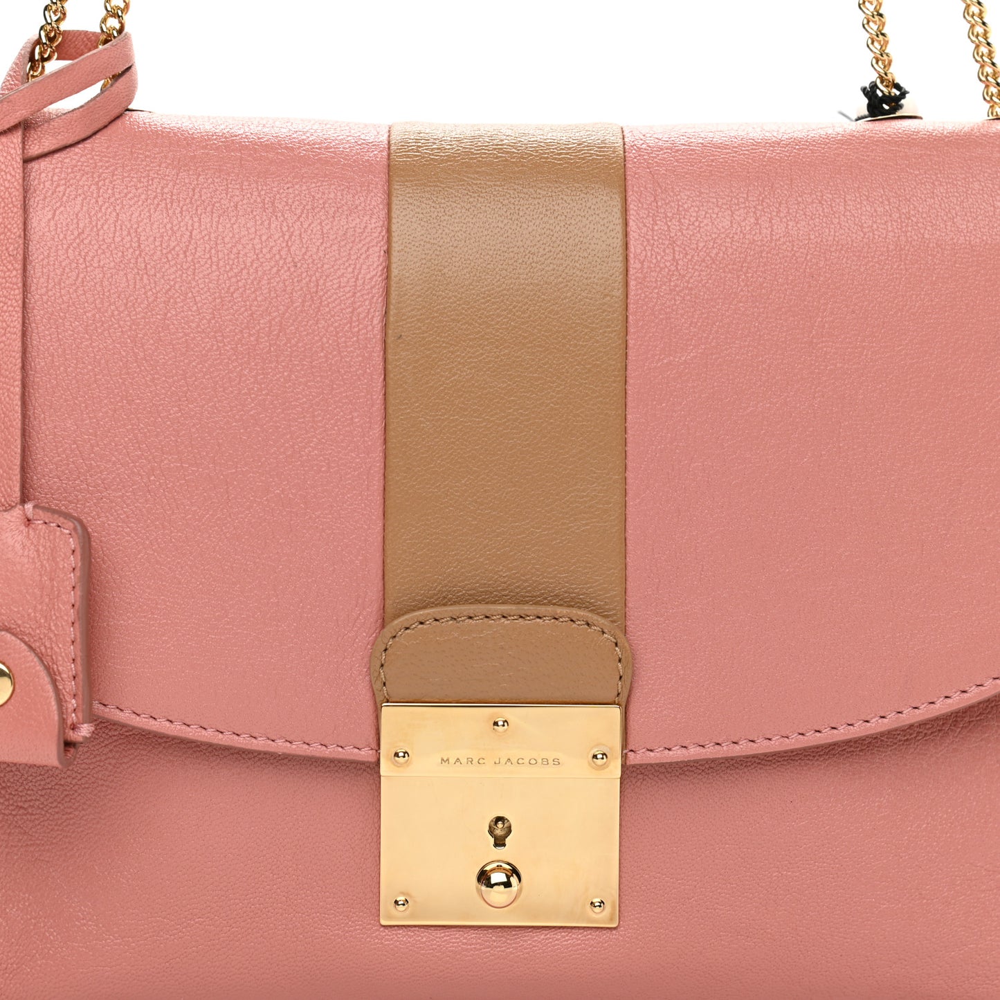 Calfskin Mini Polly Rosewood Beige Gold