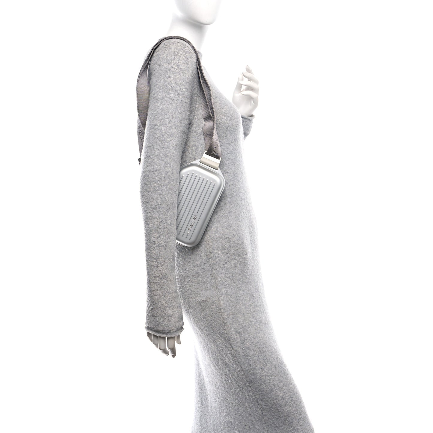 Aluminum Personal Sling Clutch Silver