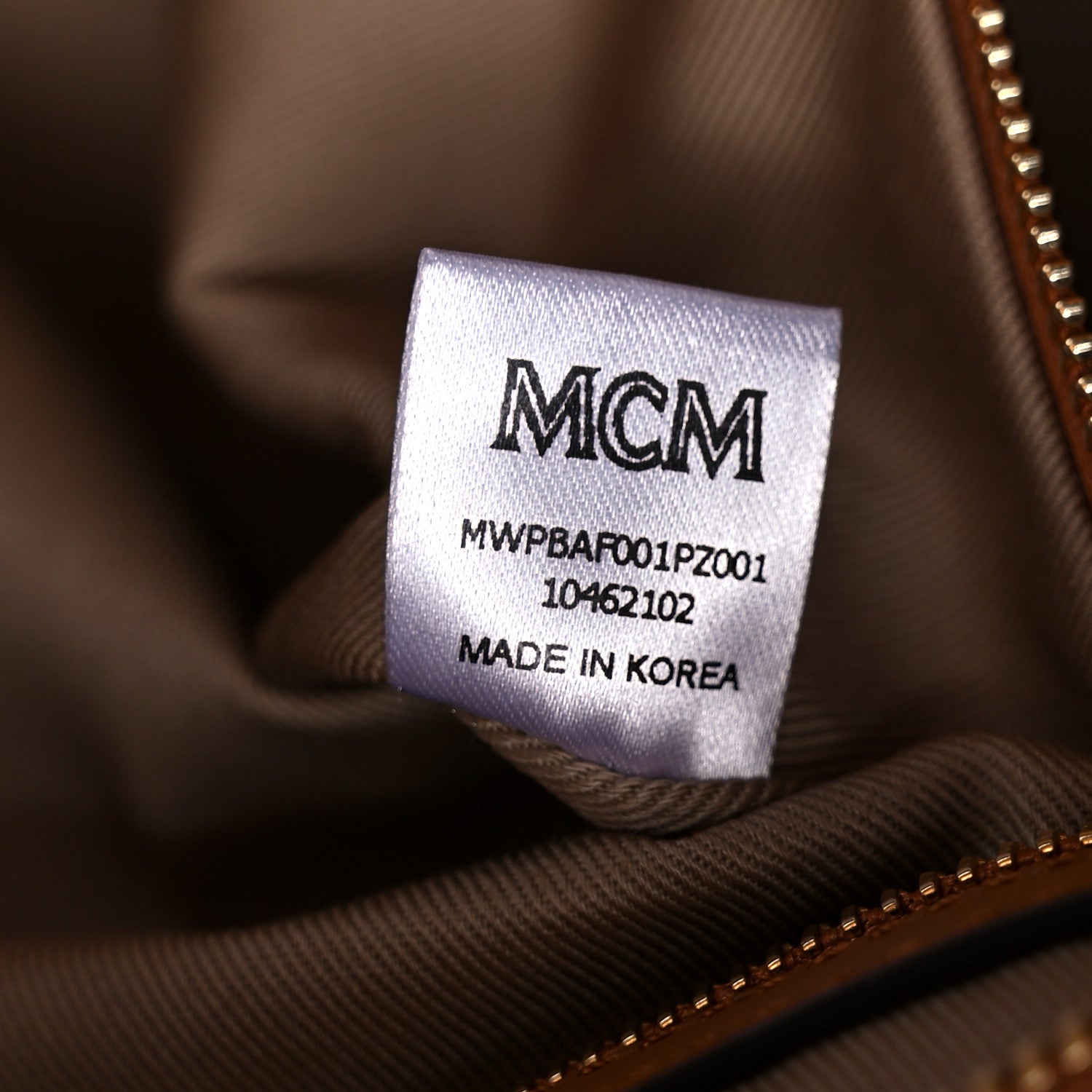 MCM Visetos Medium Anya Zip Top Shopper Tote Soft Pink 7 of 10