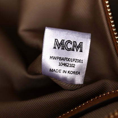 MCM Visetos Medium Anya Zip Top Shopper Tote Soft Pink 7 of 10