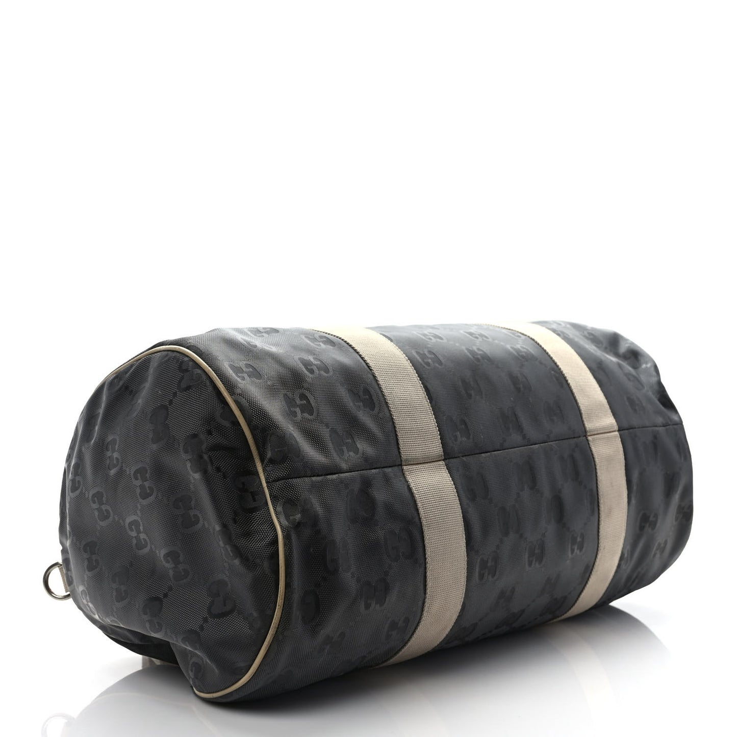Econyl Nylon Monogram Off The Grid Duffle Bag Graphite Grey New Plaster