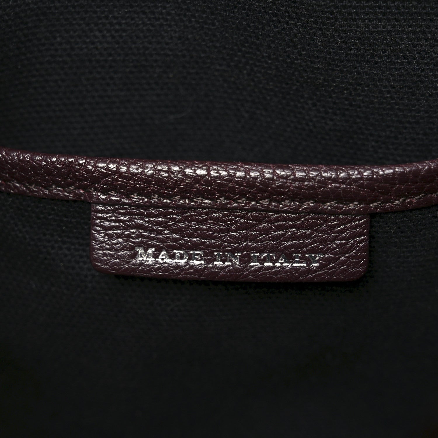 Burberry Goatskin Vintage Check Medium Banner Tote Deep Claret 7 of 10