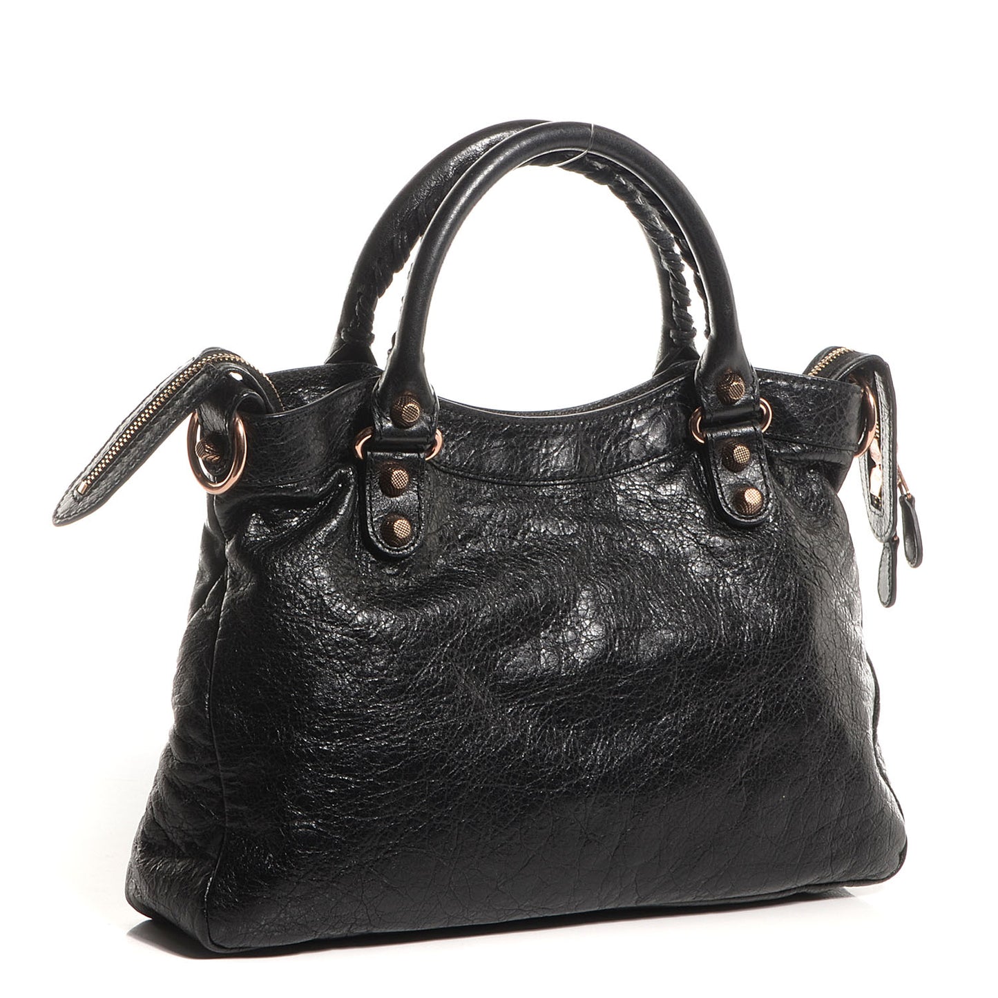 Agneau Giant 12 Rose Gold Hardware Town Black