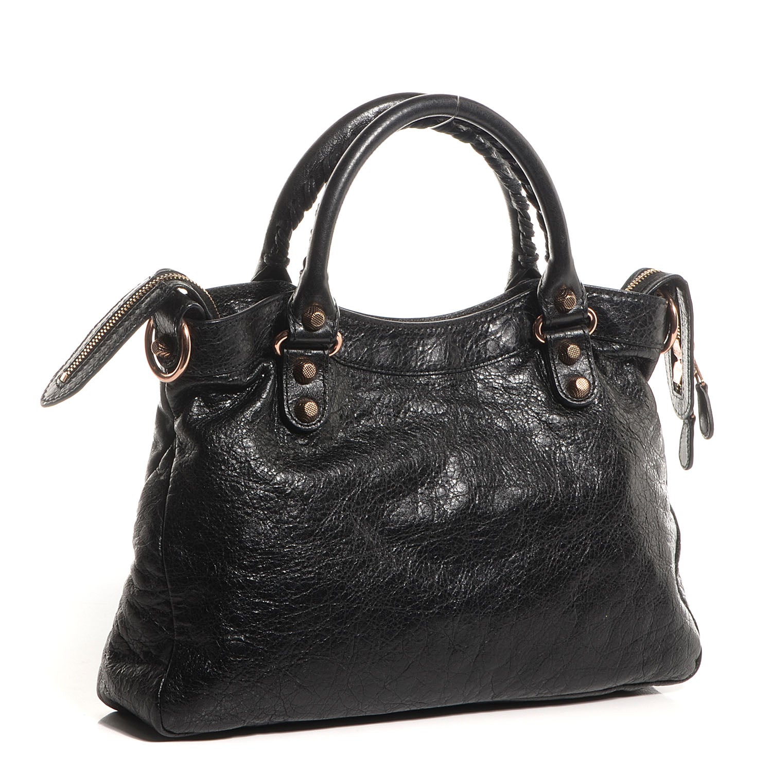 Balenciaga Agneau Giant 12 Rose Gold Hardware Town Black 4 of 11