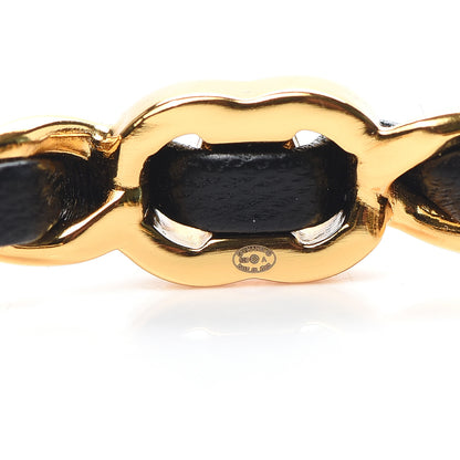 Chanel Lambskin More Is More Cuff Bracelet Black Gold 4 of 5