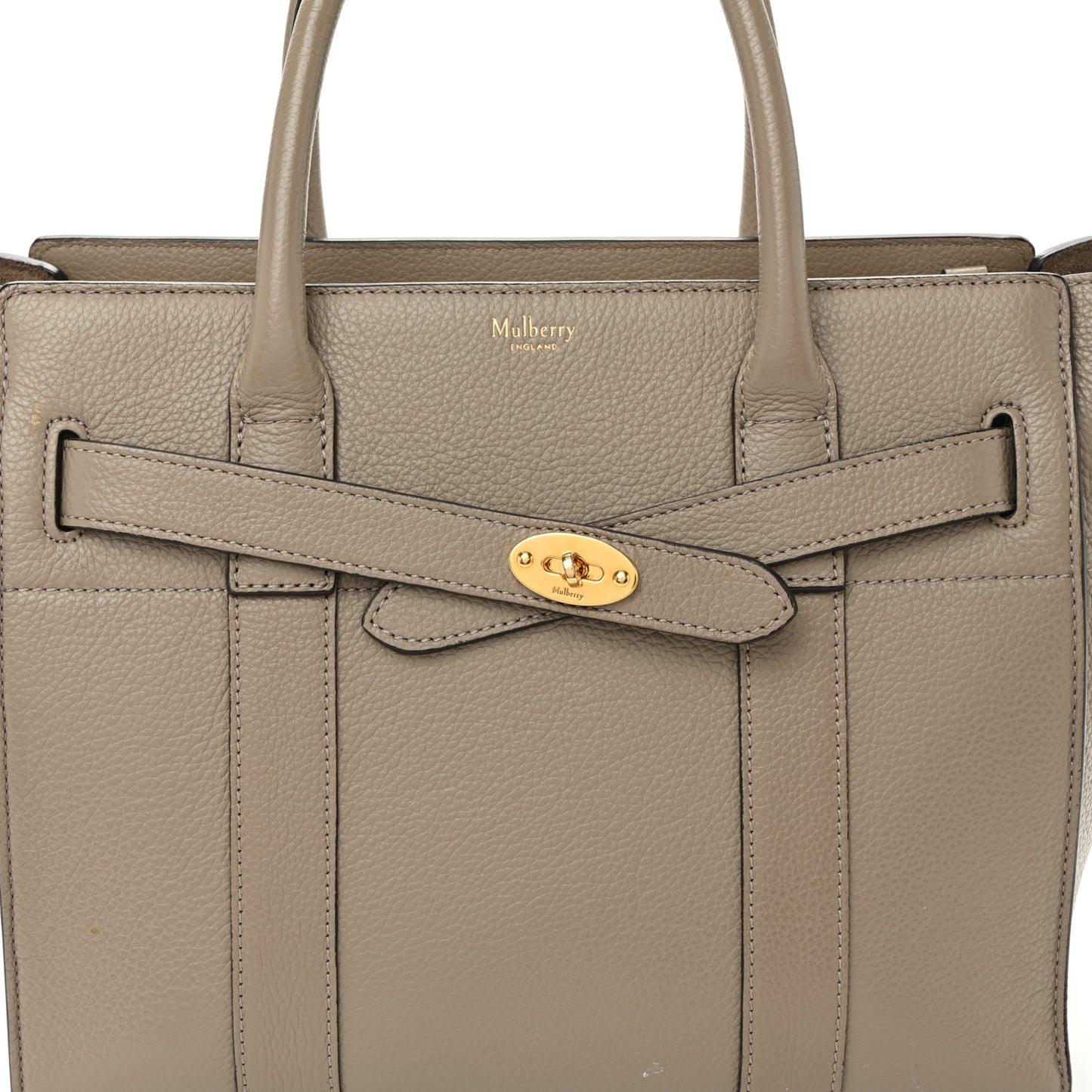 Micro Classic Grain Small Zipped Bayswater Solid Grey