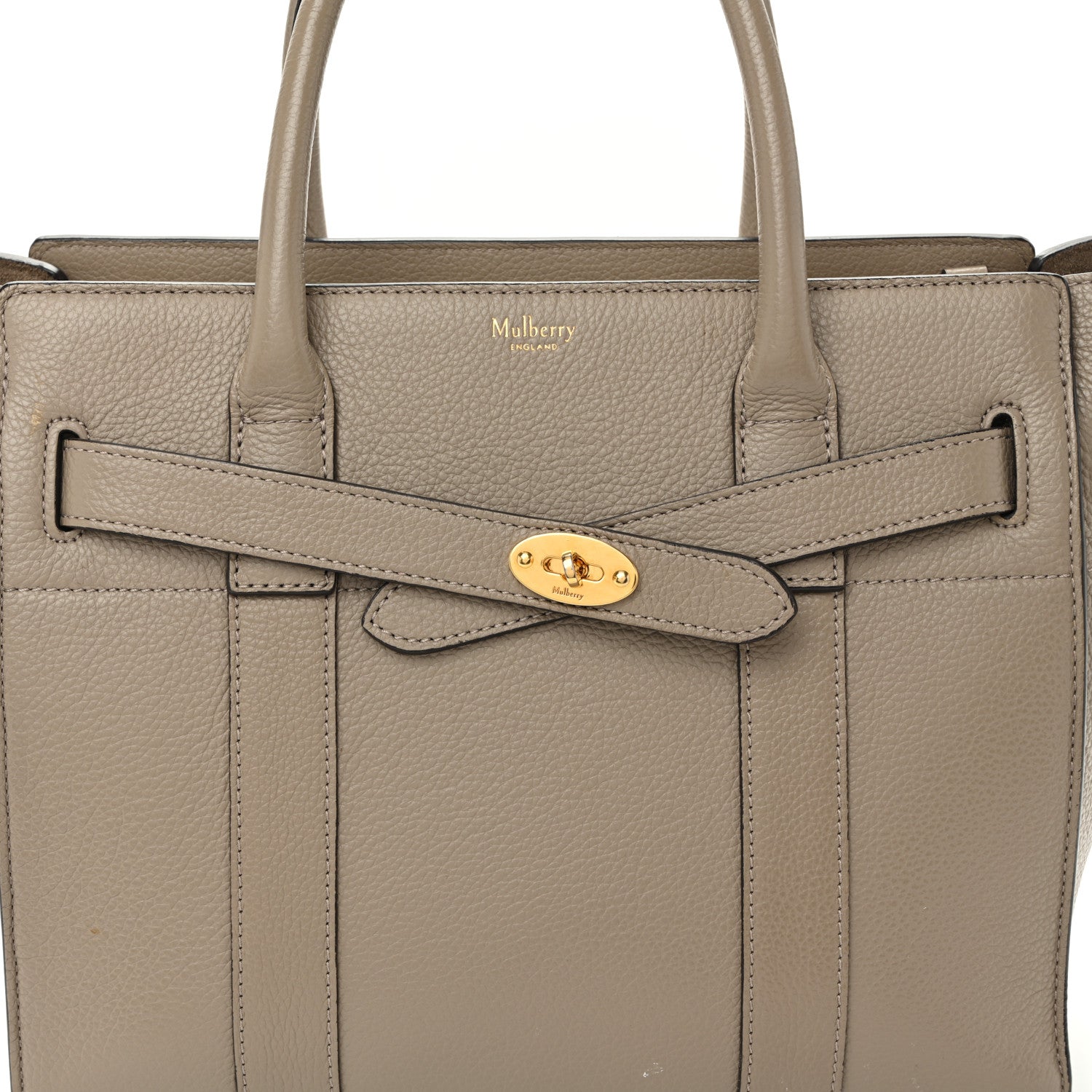Mulberry Micro Classic Grain Small Zipped Bayswater Solid Grey 7 of 10